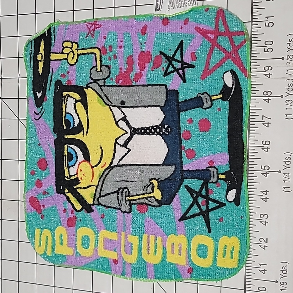 Nickelodeon 2014 Sponge Bob Wash Cloth -‎ gently pre-loved